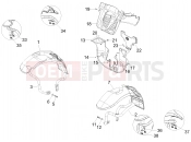 PIAGGIO MP3 400 ie LT Touring Wheel huosing - Mudguard
