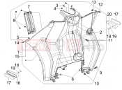 PIAGGIO MP3 400 ie Front glove-box - Knee-guard panel