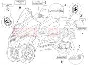 PIAGGIO MP3 400 ie Plates - Emblems