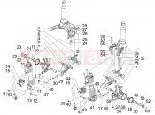 PIAGGIO MP3 400 RL Touring Fork's components (Mingxing)