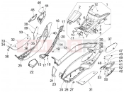 PIAGGIO MP3 500 (USA) Central cover - Footrests
