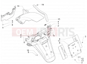 PIAGGIO MP3 500 LT Sport Rear cover - Splash guard