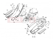 PIAGGIO MP3 500 LT Sport - Business Central cover - Footrests