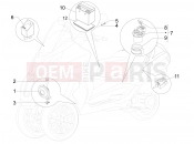 PIAGGIO MP3 500 LT Sport - Business Remote control switches - Battery - Horn