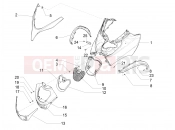 Front shield - Piaggio MP3 500 LT Sport - Business 2016
