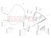 Windshield - Glass - Piaggio MP3 500 LT Sport - Business 2016