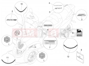 PIAGGIO MP3 500 LT Sport - Business Plates - Emblems