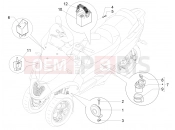 PIAGGIO MP3 500 LT Sport - Business Remote control switches - Battery - Horn
