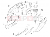 PIAGGIO MP3 500 LT Sport - Business Side cover - Spoiler