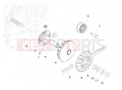 Driving pulley - Piaggio MP3 500 MAXI Sport Business ABS 2018