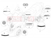 PIAGGIO MP3 500 MAXI Sport Business ABS Plates - Emblems