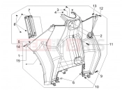 PIAGGIO MP3 500 RL Sport - Business Front glove-box - Knee-guard panel