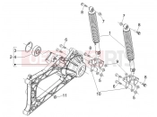 PIAGGIO MP3 500 RL Sport - Business Rear suspension - Shock absorber/s