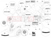 PIAGGIO MP3 500 Sport Business ABS (USA) Plates - Emblems