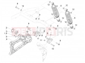 PIAGGIO MP3 500 Sport Business ABS (USA) Rear suspension - Shock absorber/s