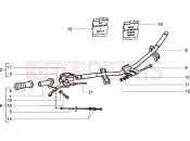Handlebars component parts - Piaggio NRG Extreme