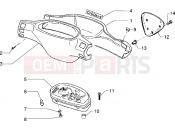 Speedometers kms.-Handlebar covers - Piaggio NRG Extreme