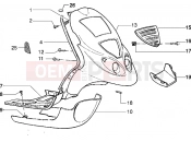 PIAGGIO NRG MC3 Front shield-Footboard-Spoiler