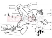 Front shield-footboard-spoiler - Piaggio NRG MC3 DD