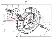 Front wheel - Piaggio NRG MC3 DD