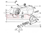 ékszíjfedél - Piaggio NRG MC3 DD