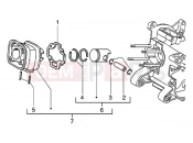 PIAGGIO NRG Power DD Cylinder - piston - wrist pin, assy