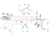 PIAGGIO NRG Power DD Front and rear mudguard