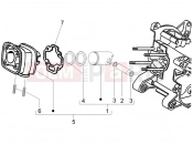 Cylinder-piston-wrist pin unit - Piaggio NRG Power DD 2005