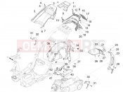 PIAGGIO NRG Power DD Rear cover - Splash guard