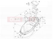 Helmet huosing - Undersaddle - Piaggio NRG Power DD 2012