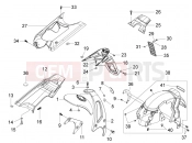 PIAGGIO NRG Power DD Rear cover - Splash guard