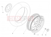 Rear wheel - Piaggio NRG Power DD 2015