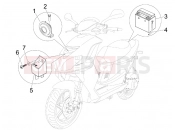 Remote control switches - Battery - Horn - Piaggio NRG Power DD 2015
