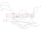Driving mirror/s - Piaggio NRG Power DD Serie Speciale 2011