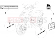 Plates - Emblems - Piaggio NRG Power DD Serie Speciale 2011