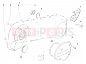 Crankcase cover - Crankcase cooling - Piaggio NRG Power DT 2011