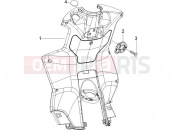 Front glove-box - Knee-guard panel - Piaggio NRG Power DT 2011