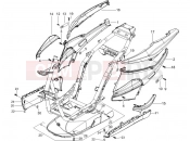 Side cover - Spoiler - Piaggio NRG Power DT 2012