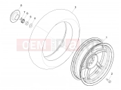 Rear wheel - Piaggio NRG Power DT 2013
