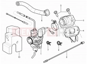 Carburettor, assembly - Union pipe - Piaggio NRG Power DT 2014