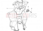 Front glove-box - Knee-guard panel - Piaggio NRG Power DD 2019