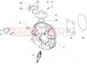 Cylinder head cover - Piaggio NRG Power Purejet 2010
