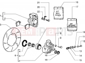 PIAGGIO Sfera RST 125 Brake caliper - Brake disc