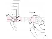 PIAGGIO Sfera RST 125 Front and rear mudguard