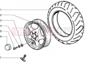 Front wheel - Piaggio Sfera RST 80