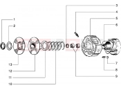 PIAGGIO Component parst of driven pulley