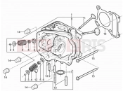 Head unit - Valve - Piaggio Typhoon 125 4T 2V 2010
