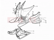 Central cover - Footrests - Piaggio Typhoon 125 4T 2V 2011