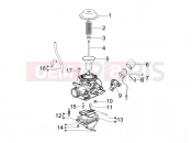 Carburetor's components - Piaggio Typhoon 125 4T 2V 2012