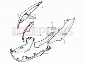 Side cover - Spoiler - Piaggio Typhoon 125 4T 2V 2012